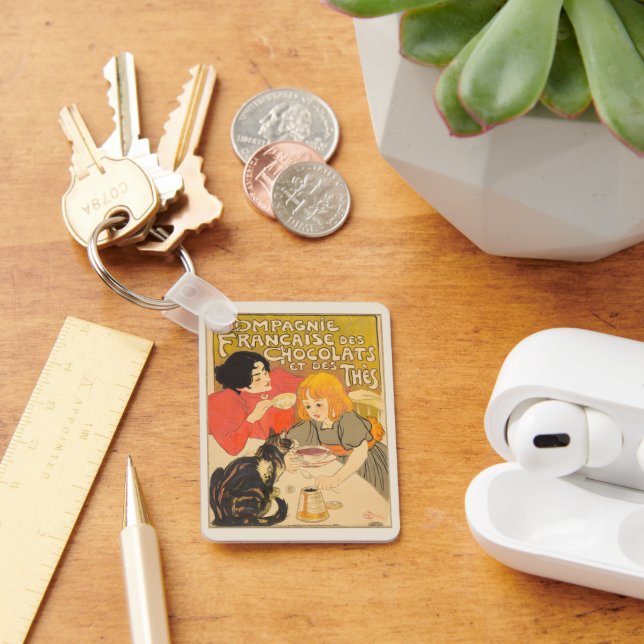 Chaveiro Companhia Francesa de Chocolates e Chás, Art Nouve (Mesa)