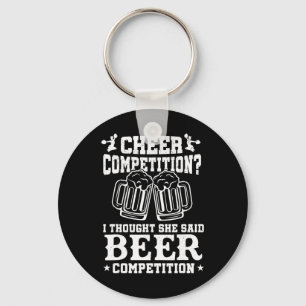 Chaveiro Competição de Animação Cerveja Divertida Mãe Pai d