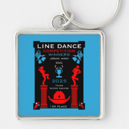 Chaveiro Competição de dança de linha americana