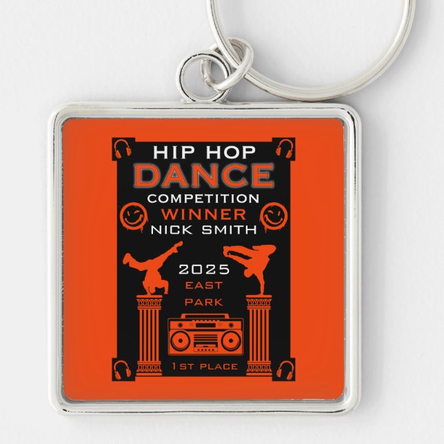 Chaveiro Competição de dança Hip Hop (Frente)