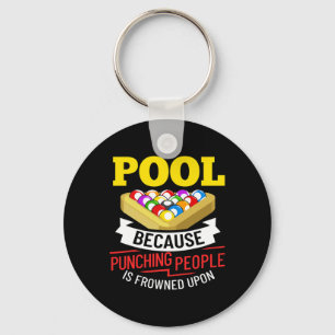 Chaveiro Competição Desportiva Jogadora de Piscina Billiard