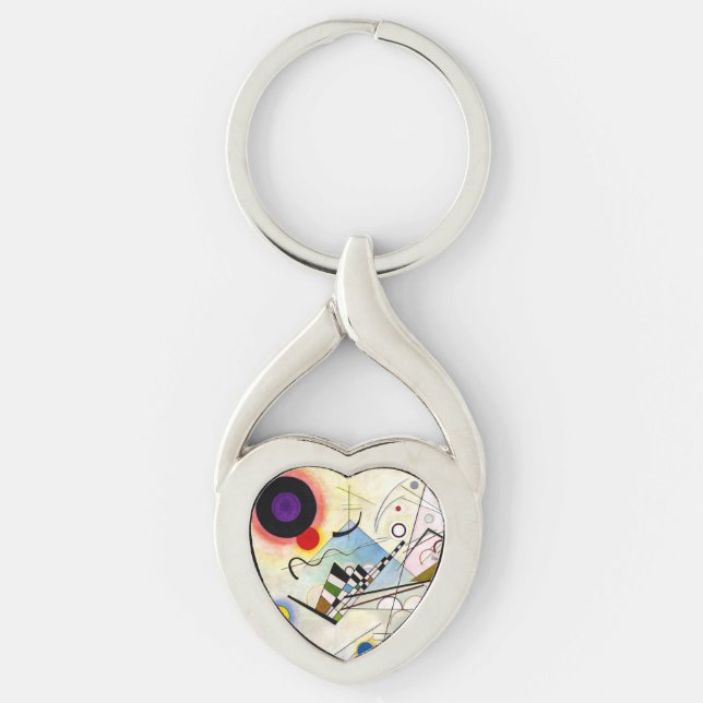 Chaveiro Composição 8 de Kandinsky (Frente)