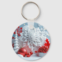 Chaveiro Composição Flor de Inverno