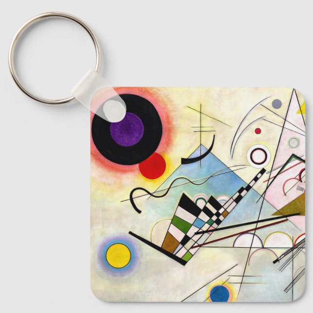 Chaveiro Composição Kandinsky 8 (Frente)