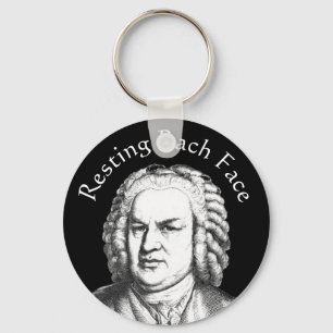 Chaveiro Compositor de Música Clássica Bach Face em Desca