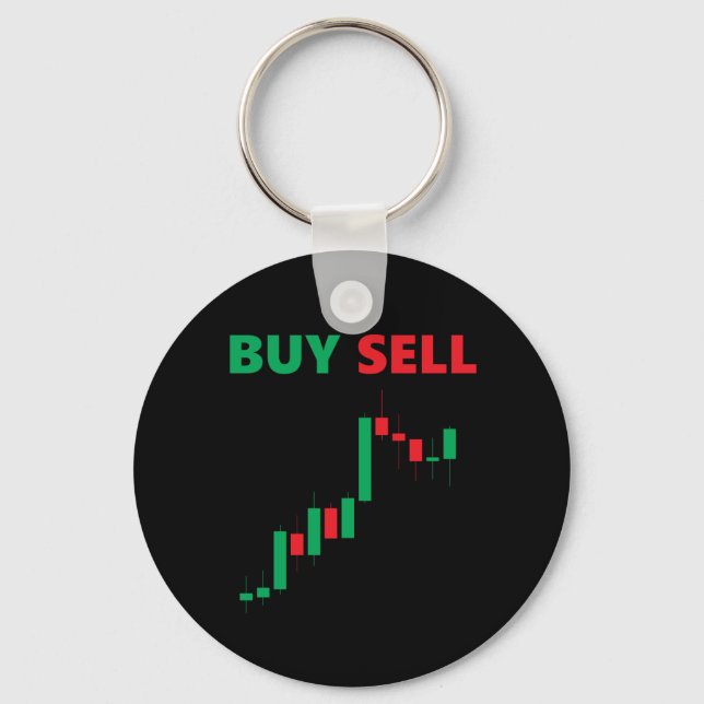 Chaveiro Comprar Vender - Corretora de Ações Mercado Forex  (Frente)