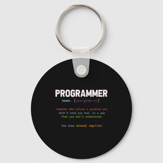 Chaveiro Computer Geek Nerd Gift Funny Programmer  (Frente)