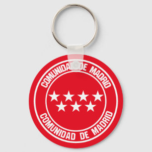 Chaveiro Comunidad de Madrid Round Emblem