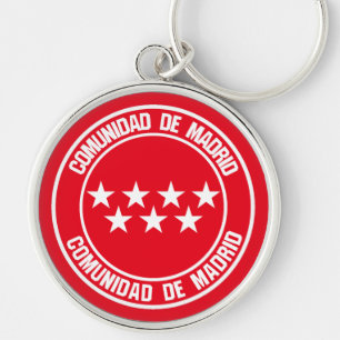 Chaveiro Comunidad de Madrid Round Emblem
