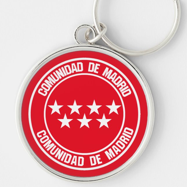 Chaveiro Comunidad de Madrid Round Emblem (Frente)