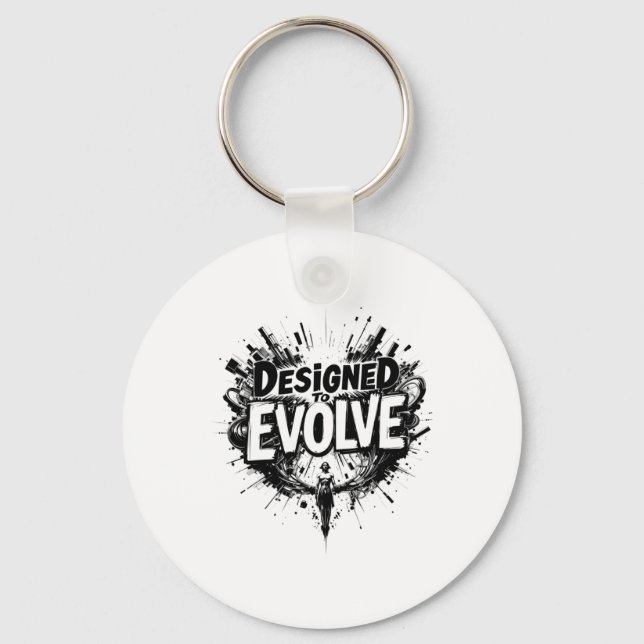 Chaveiro Concebido Para Evoluir - Bold Abstrato Evolution A (Frente)