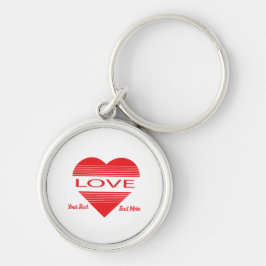 Chaveiro Conceito de Amor e Romance com Elementos de Coraçã