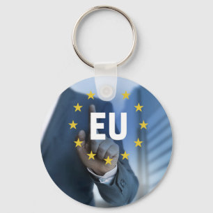 Chaveiro Conceito de ecrã táctil da União Europeia