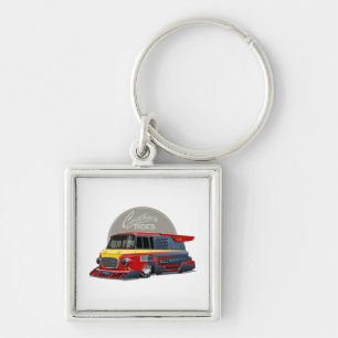 Chaveiro Conceito de van de retrocorrida personalizado