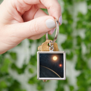 Chaveiro Conceito do artista Ilustrando Kepler-16b.