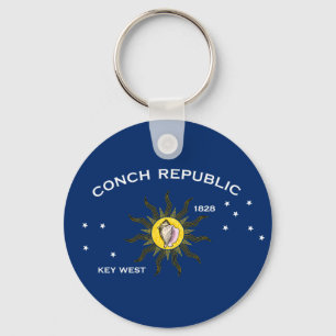 Chaveiro Conch Republic Flag Key West Florida