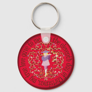 Chaveiro Condução por meio de canos de onze gaiteiros