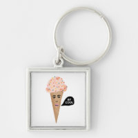 Cone cor-de-rosa com Sorvete "LEGAL" com aspersore