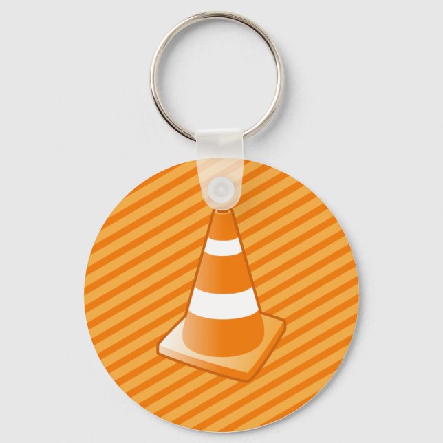 Chaveiro Cone de Segurança de Tráfego (Frente)