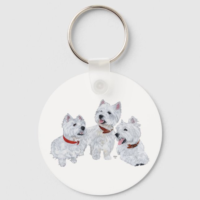 Chaveiro Conferência de Westie (Frente)