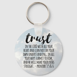 Chaveiro Confiança no Lorde Proverbs 3:5-6