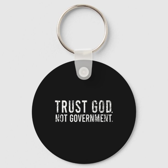 Chaveiro Confie em Deus não Governo (Frente)
