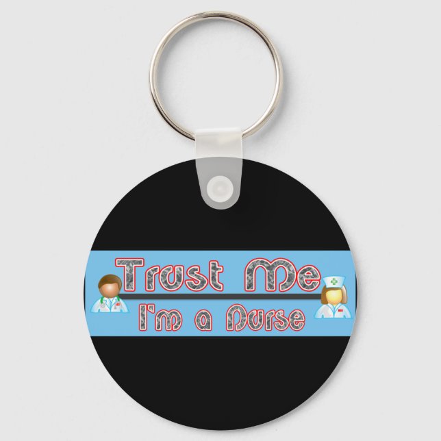 Chaveiro Confie em mim, sou enfermeira (Frente)