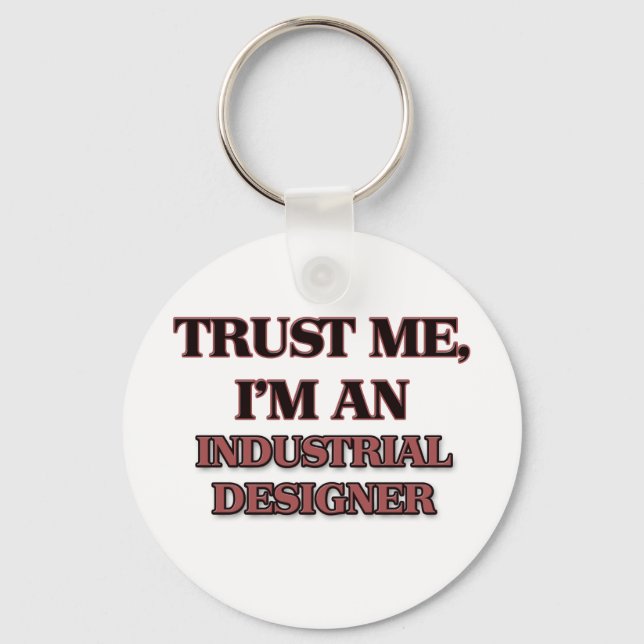 Chaveiro Confie em mim, sou um Designer Industrial (Frente)