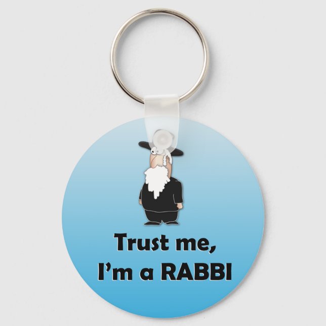 Chaveiro Confie em mim, sou um rabino. (Frente)
