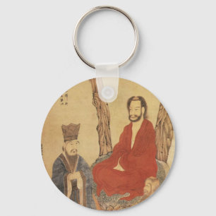 Chaveiro Confucius, lao-tzu e Arhat budista