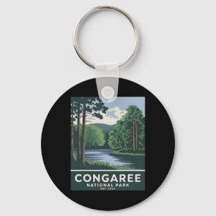 Chaveiro Congaree Parque Nacional Acampamento Vintage Camin