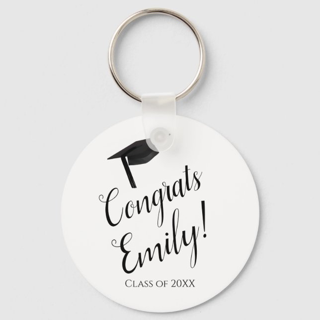 Chaveiro Congrats Personalized Graduation Gift Key Chain (Frente)