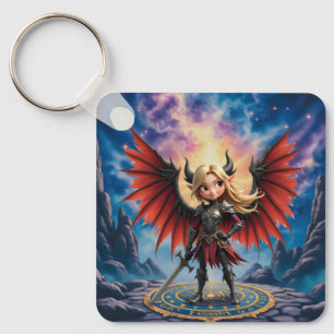 Chaveiro Conheça Emberlyn — a Guardiã do Caos Sorridente