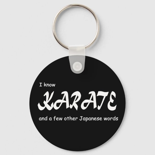 Chaveiro Conheço Karate e outras palavras japonesas. Engraç (Frente)