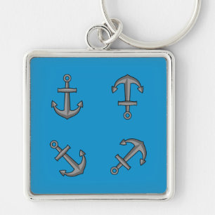 Chaveiro Conjunto de Âncoras do Barco de Animação