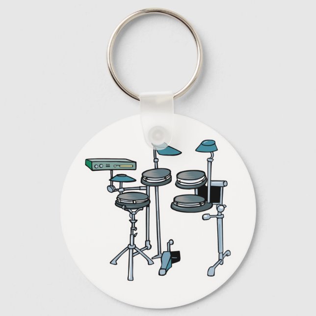 Chaveiro conjunto de bateria eletrônica (Frente)