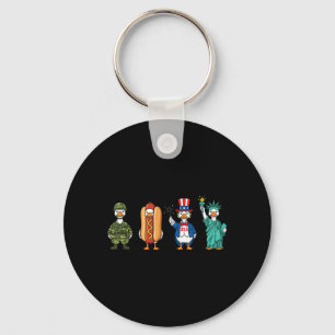 Chaveiro Conjunto de Ganso do Dia 4 de Julho para Mulheres