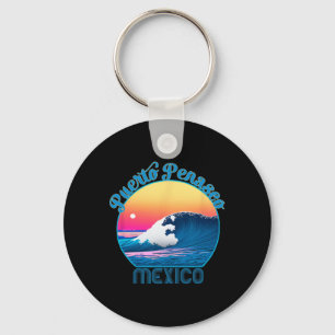 Chaveiro Conjunto de Lembrança de Puerto Penasco - Retro Pu