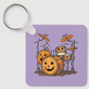 Chaveiro Conjunto de Tambores de Abóbora de Halloween