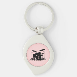 Chaveiro Conjunto de Tambores Monograma Design de Música Ro