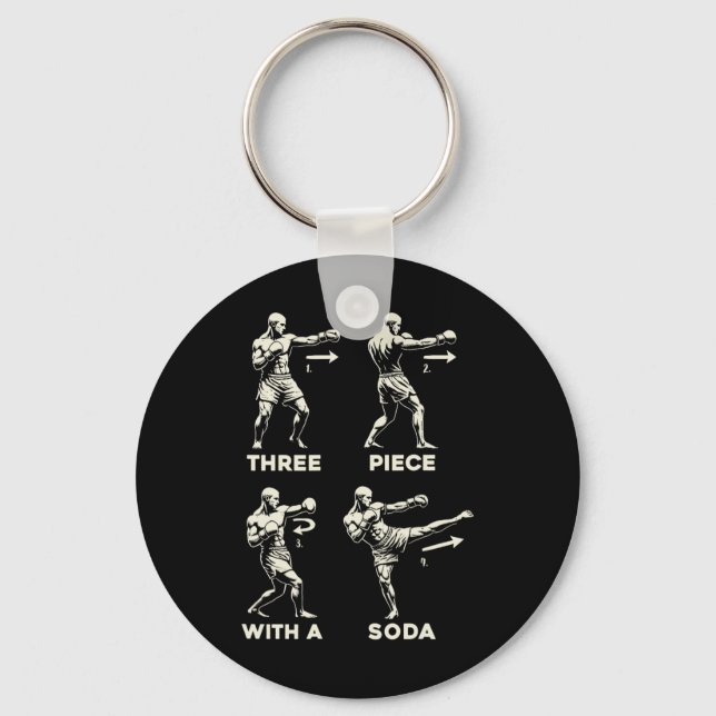 Chaveiro Conjunto de três peças de refrigerante Mma e kickb (Frente)