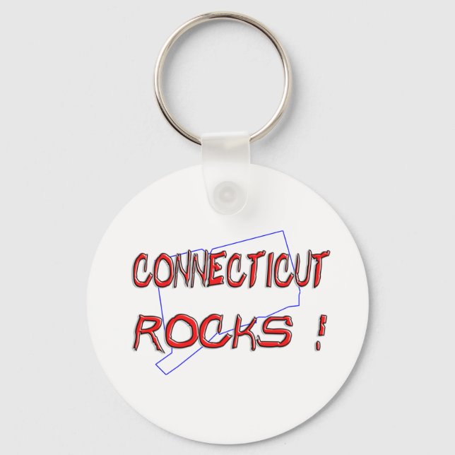 Chaveiro Connecticut ROCKS (Frente)