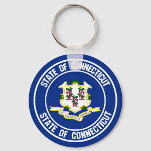 Chaveiro Connecticut Round Emblem
