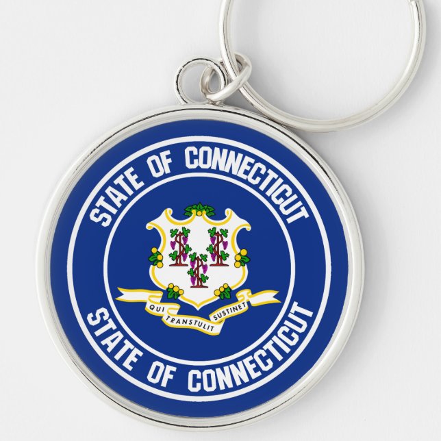 Chaveiro Connecticut Round Emblem (Frente)