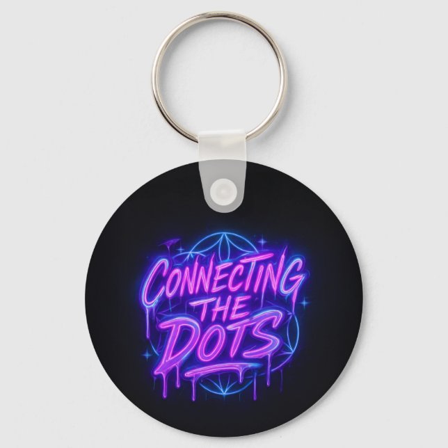 Chaveiro Connecting the Dots Neon Keychain  (Frente)