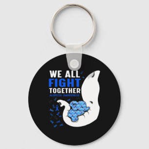 Chaveiro Consciência Alopecia Todos Nós Lutamos Juntos Com