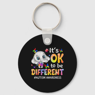 Chaveiro Consciência Autismo É OK Ser Diferente Elefante