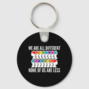 Chaveiro Consciência da Neurodiversidade Autismo Diferente