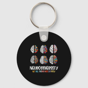 Chaveiro Consciência da neurodiversidade do cérebro do auti