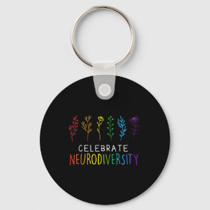 Chaveiro Consciência da Saúde Mental Neurodiversidade Autis